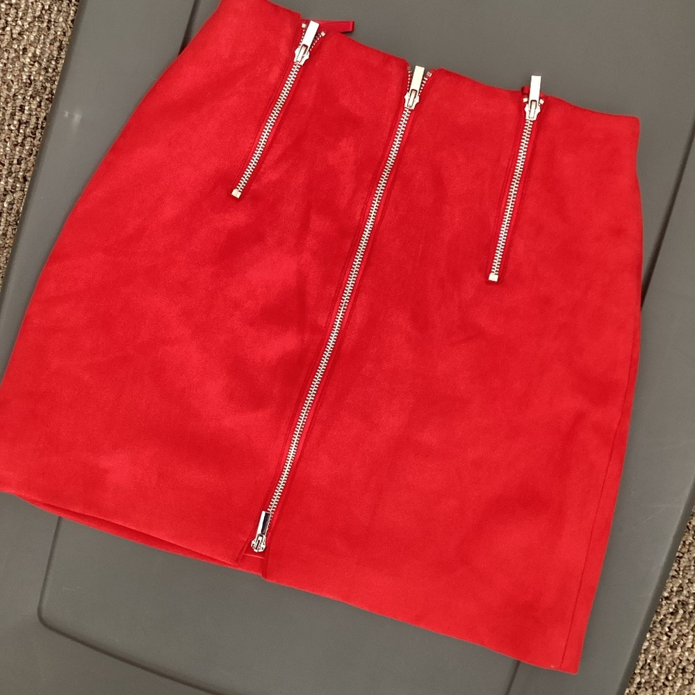 Red Mini Skirt